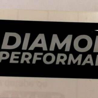 Diamond Performance Logo Domed Badge Silver Writing