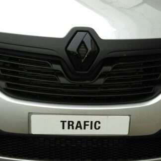 FRONT and REAR BADGE COVER for RENAULT TRAFIC mk3 (2014-2019) in GLOSS BLACK