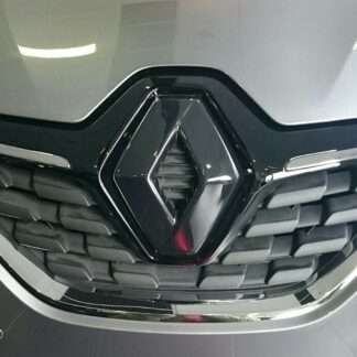 FRONT and REAR logo COVER for Renault Scenic 2016-2019 in GLOSS BLACK