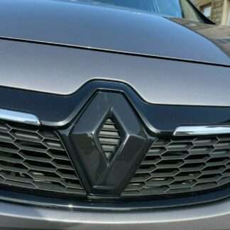 FRONT logo COVER for RENAULT SCENIC mk3 2013-2016  GLOSS BLACK (front only)