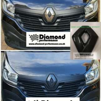 Logo cover for RENAULT TRAFIC 3 Facelift 2020-21 in CARBON effect
