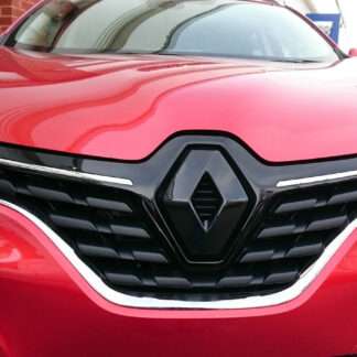 FRONT logo COVER for Renault Kadjar 2015-2020 GLOSS BLACK front only