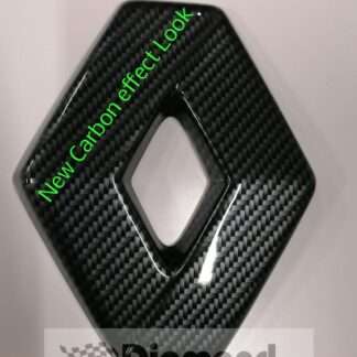 FRONT badge COVER for Renault TWIZY in CARBON EFFECT (front only)