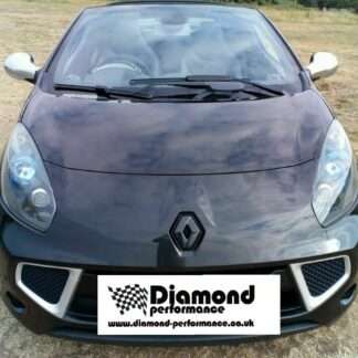 GLOSS BLACK FRONT badge COVER for RENAULT WIND 2010-2013 front only
