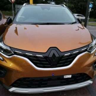 GLOSS BLACK FRONT and REAR badge COVER for Renault Captur mk2 2019/2020,2021 (pair)