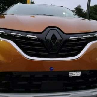 GLOSS BLACK FRONT and REAR logo COVER for Renault Captur mk2 2019/2020 2021(pair)camera