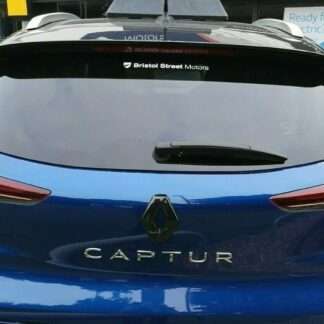 GLOSS BLACK REAR badge COVER for Renault Captur mk2 2019/2020 2021 (rear only)