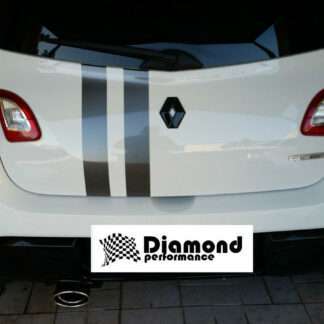 GLOSS BLACK REAR badge COVER for Renault TWINGO 2 FACELIFT 2011-2014 (rear only)