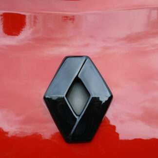 GLOSS BLACK REAR badge logo COVER for Renault Clio mk3 2005-2012 rear only