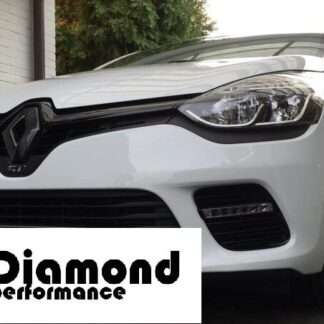 GLOSS Black FRONT and REAR badge COVER for Renault Clio 4 2013-2016