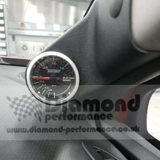 PILLAR POD (fit 52mm gauge) for Renault CLIO Mk4 (2013-2016) O/S in TEXTURED BLACK