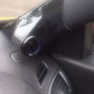 PILLAR POD (fits 52mm gauge) for Renault CLIO Mk4 O/S in CARBON EFFECT