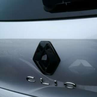 Rear GLOSS BLACK Badge COVER for Renault Clio 5 FOR CARS WITH REAR CAMERA